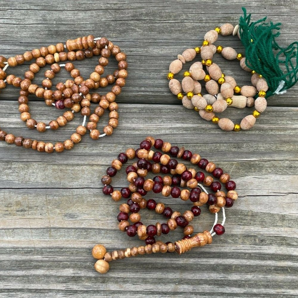 Lot of 3 Tasbeeh Prayer Beads Real Wood Handmade Religious Muslim Pray Beads - Picture 11 of 12